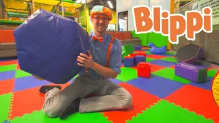 Blippi Visits an Indoor Playground (Kids Club) | 1 HOUR OF BLIPPI TOYS | Educational Videos For Kids