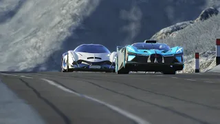 Bugatti Bolide vs Devel Sixteen vs Keonigsegg Jesko Absolut at Highlands