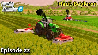 Farming Simulator 22 Timelapse - Haut-Beyleron Seasons Yr 2 Ep 22 BACK IN THE GRASS FIELD