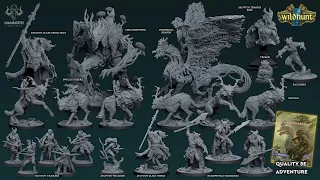 Wild Hunt II | April 2024 Collection (STL Miniatures & 5e Adventure)