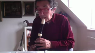 a new alto recorder by Zen On with Telemann Fantasia 10 in a moll