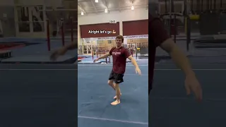 D1 Men’s Gymnasts Try Webster Flip 😳 #gymnastics #olympics #parkour #tricking #tricking #trick #gym