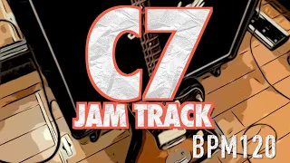 C7 JAM BACKING TRACK (Funk Rock Style) - C Mixolydian