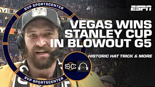 'UNBELIEVABLE': Mark Stone reacts to HISTORIC hat trick in Stanley Cup-clinching win | SC with SVP