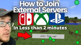 How to Connect to External Servers on PS4, PS5, XBOX & Switch! [Minecraft Bedrock]
