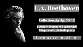 Beethoven - Sonata Op. 5 Nº 2 - I.Adagio sostenuto e espressivo, Allegro molto - Piano Accompaniment