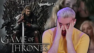Watching GAME OF THRONES for the First Time!! *Season 1 EP1-3 reaction*