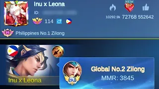 THE REAL TOP 1 PH ZILONG IS HERE🔥| CORE ZILONG "NO INSPIRE" - MLBB