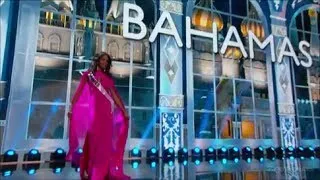 MISS BAHAMAS 2013 IN GOWN PRELIMINARY