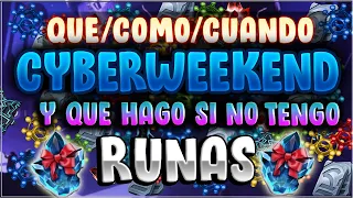 QUE/COMO/CUANDO ES CYBERWEEKEND-QUE HAGO SI NO AHORRE RUNAS 🥲 | MCOC