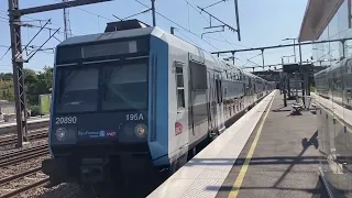 Transilien P SNCF - Passage sans arrêt d'un UM2 de Z2N à Vaires Torcy