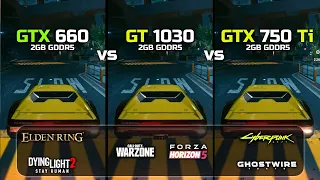 GTX 750 Ti vs GTX 660 vs GT 1030 | Test In New Games!