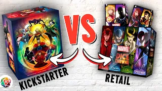 What's the Difference?  Marvel Dice Throne Retail vs Kickstarter -