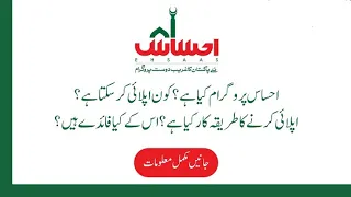 احساس پروگرام کیا ہے اہلیت، معیار مکمل تفصیل | Ehsas Program | Send NIC  8171