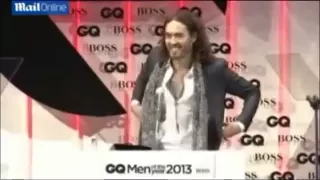 Russell Brand Kicked Out of GQ Men Awards 2013 For Pointing Out Hugo Boss Made Nazi Uniforms