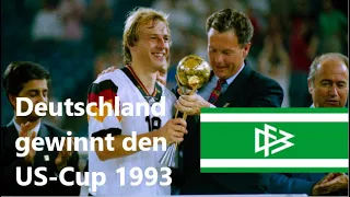 Deutschland v. England (2:1) - Bundestrainer Berti Vogts gewinnt den US-Cup 1993