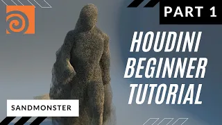 Houdini Beginner Tutorial: Sandmonster | Part 1 | ERAVFX