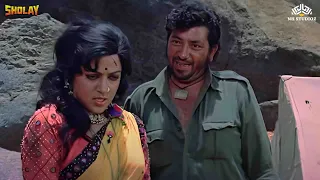 Gabbar Singh Kidnapped Hema Malini And Dharmendra | Sholay Hindi Movie Scene