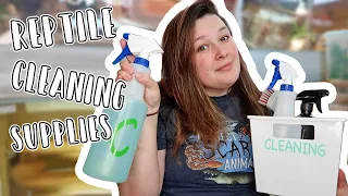 Reptile Cleaning Supplies // Put Together a Cleaning Bin!