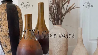 DIY STONE VASES