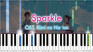 RADWIMPS - Sparkle | Ost. Kimi no Na wa (Your Name) | EASY Piano Tutorial