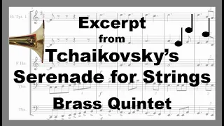 Serenade for String Orchestra – Tchaikovsky - Brass Quintet