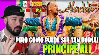 🇪🇸ESPAÑOL REACCIONA a DOBLAJE LATINO 🔥 ALADDIN LATINO vs ESPAÑOL 😲 PRINCIPE ALÍ