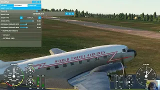 Microsoft Flight Simulator: Waterford to Inish Oirr with a DC 3