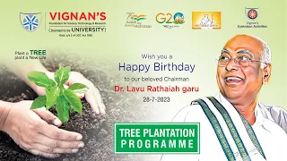Grand Birthday Celebrations of Dr.Lavu Rathaiah at Vignan!