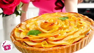 MELTS IN YOUR MOUTH! FAMOUS Apple Pie! French Apple Tart. Cooking at Home