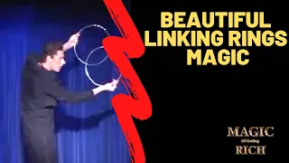 MOST AMAZING linking rings magic illusion