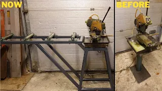 Metal Saw with Rolling Stand! DIY