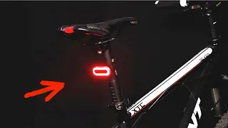 Задний велосипедный фонарь NEWBOLER с Алиэкспресс.Стоп велофонарь на аккумуляторе.