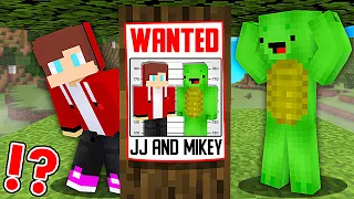 Why JJ and Mikey are WANTED in Minecraft? - Maizen