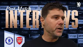 POCHETTINO & GALLAGHER react Post-Match | Chelsea 2-2 Arsenal | Premier League 2023/24