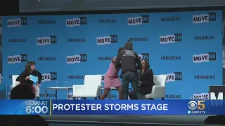 Animal Rights Activist Grabs Mic From Sen. Kamala Harris At Forum In SF