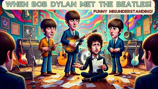 When The Beatles met Bob Dylan! A hilarious misunderstanding that shaped their forever sound!