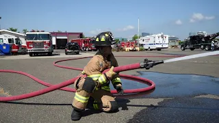 2 1/2" hose line advancement