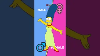 The Simpsons gender swap | The Simpsons Con Género Opuesto | Cartoon Gender swap edit @noogee
