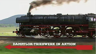 01 1066 Triebwerk in Aktion | Parallelfahrt