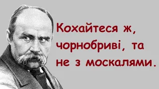 Тарас Шевченко. Кращі цитати, вислови, думки, афоризми Кобзаря.