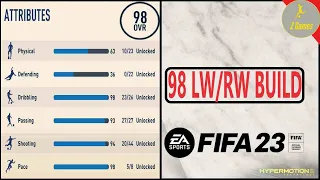 Best 98 Overall Left or Right Winger (LW RW) Build for FIFA 23 Career Mode - Maximum Potential