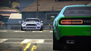 NFS Most Wanted  Ford Mustang VS JV Dodge Challenger SRT Demon  Blacklist 4