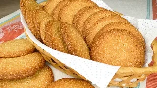 Кунжутное печенье  за 15 минут | Sesame cookies  in 15 minutes