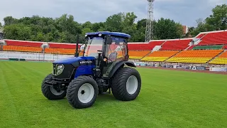 Китайский трактор LOVOL TB 754 - широкие колеса для футбольных полей!