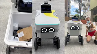 I got my first robot food delivery