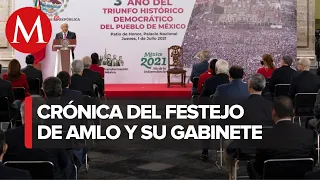 Así fue el mensaje de AMLO con motivo del tercer aniversario de su triunfo en las urnas