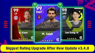 Biggest Rating Upgrade After New Update V3.4.0 In eFootball 2024 Mobile