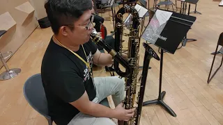 Weber Clarinet Concerto No.2 on Contrabass Clarinet