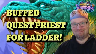 BUFFED Quest Priest Deck Guide and Gameplay (Hearthstone Sunken City)